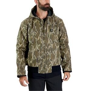 NEW CARHARTT rugged flex insulated duck active jacket in g47-mossy oak bottomlan